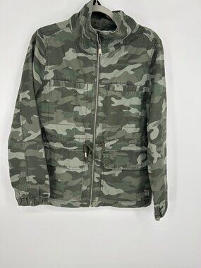 Old Navy Camo Utility Jacket Medium Green Military Inspired Field Gorpcore Chore